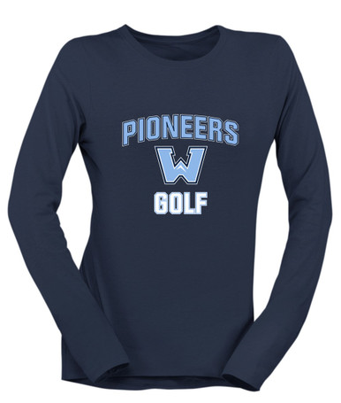 Watauga Pioneers Golf Women's Premium LS T-Shirt