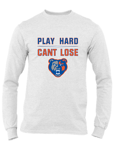 Grand Oaks Grizzlies Play Hard, Can't Lose Men's LS T-Shirt