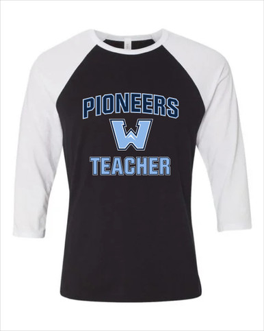 Watauga Pioneers Teacher Men's Baseball T-Shirt