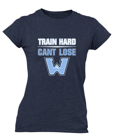 Watauga Pioneers Train Hard, Can't Lose Women's SS T-Shirt