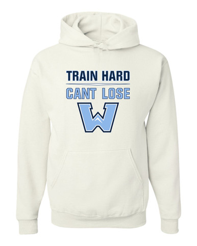 Watauga Pioneers Train Hard, Can't Lose Men's Premium Hoodie