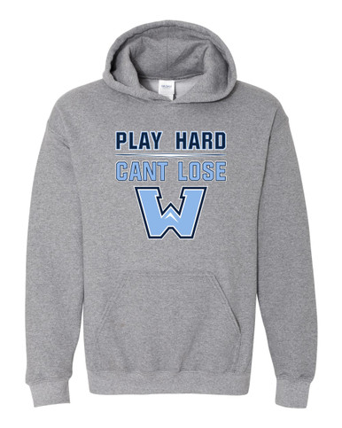 Watauga Pioneers Play Hard, Can't Lose Men's Hoodie