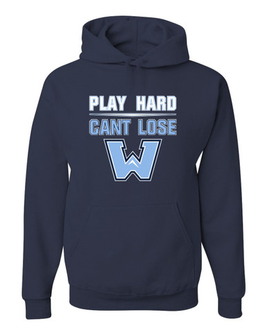Watauga Pioneers Play Hard, Can't Lose Men's Premium Hoodie