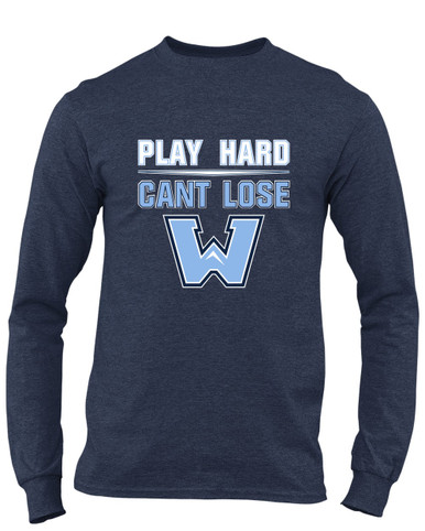Watauga Pioneers Play Hard, Can't Lose Men's Premium LS T-Shirt