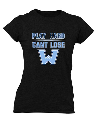 Watauga Pioneers Play Hard, Can't Lose Women's Premium SS T-Shirt