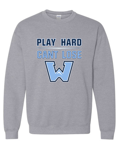 Watauga Pioneers Play Hard, Can't Lose Men's Sweatshirt
