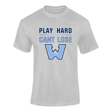 Watauga Pioneers Play Hard, Can't Lose Men's SS T-Shirt