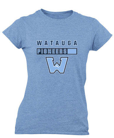 Watauga Pioneers Mascot #7 Women's SS T-Shirt