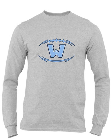 Watauga Pioneers Football #3 Men's LS T-Shirt