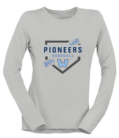 Watauga Pioneers Baseball #2 Women's Premium LS T-Shirt