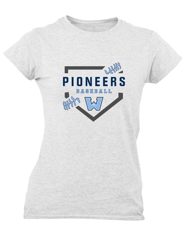 Watauga Pioneers Baseball #2 Women's SS T-Shirt