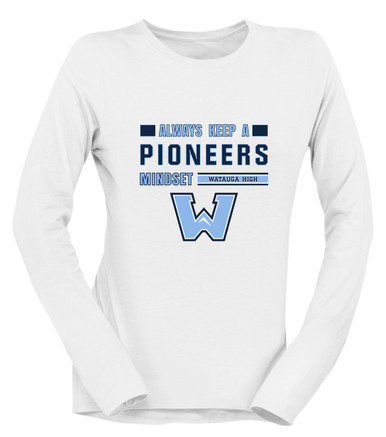 Watauga Pioneers Mindset Women's Premium LS T-Shirt