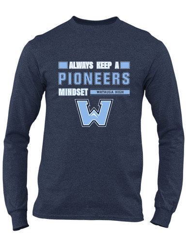 Watauga Pioneers Mindset Men's Premium LS T-Shirt