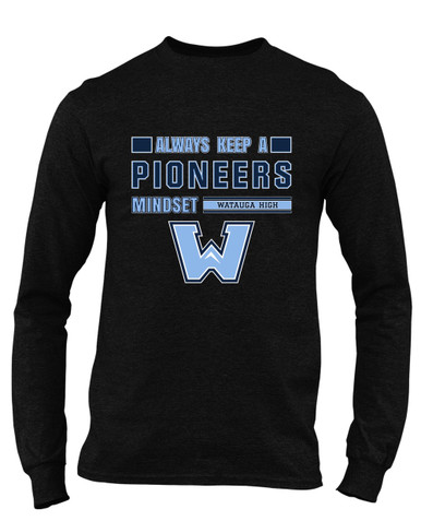 Watauga Pioneers Mindset Men's LS T-Shirt