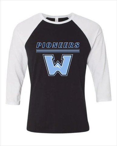 Watauga Pioneers Mascot #8 Men's Baseball T-Shirt