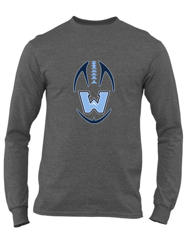Watauga Pioneers Football #4 Men's Premium LS T-Shirt