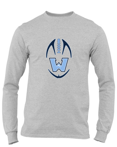 Watauga Pioneers Football #4 Men's LS T-Shirt
