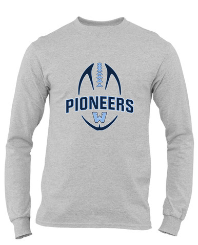 Watauga Pioneers Football #5 Men's Premium LS T-Shirt