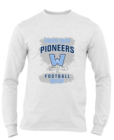 Watauga Pioneers Football #6 Men's Premium LS T-Shirt