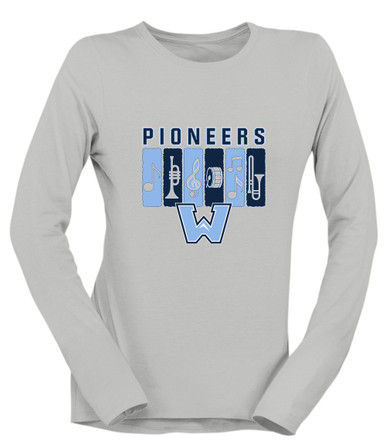 Watauga Pioneers Band # 2 Women's Premium LS T-Shirt