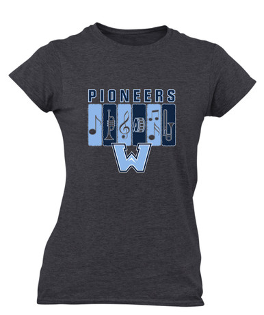 Watauga Pioneers Band # 2 Women's Premium SS T-Shirt