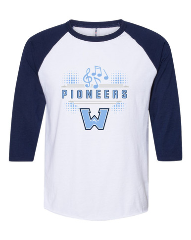 Watauga Pioneers Band # 3 Men's Baseball T-Shirt