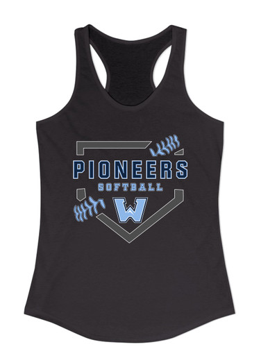Watauga Pioneers Softball #2 Women's Tank Top