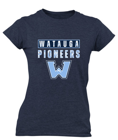 Watauga Pioneers Mascot #9 Women's SS T-Shirt