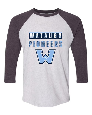 Watauga Pioneers Mascot #9 Men's Baseball T-Shirt