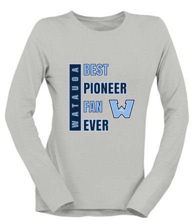 Watauga Pioneers Best Pioneer Fan Women's Premium LS T-Shirt