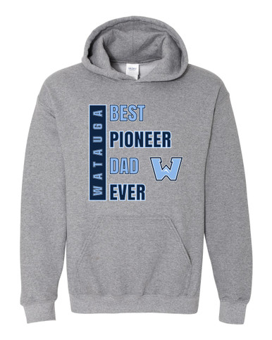 Watauga Pioneers Best Pioneer Dad Men's Hoodie