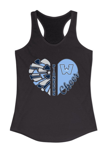 Watauga Pioneers Heart Cheer Women's Tank Top