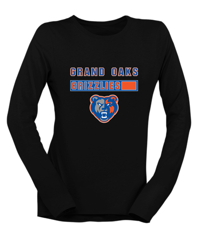 Grand Oaks Grizzlies Mascot #7 Women's Premium LS T-Shirt