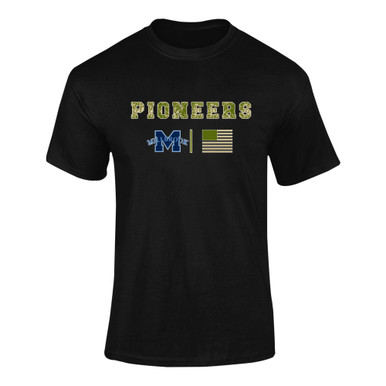 Millbrook Pioneers Camo Flag Men's SS T-Shirt