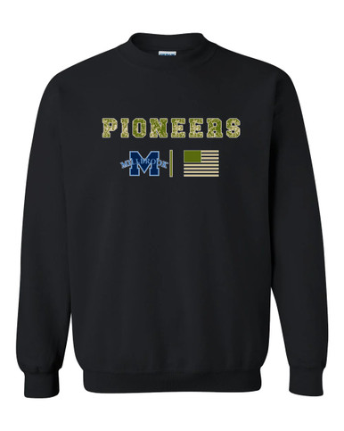 Millbrook Pioneers Camo Flag Men's Sweatshirt