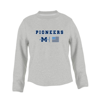 Millbrook Pioneers Team Colors Flag Women's Sweatshirt