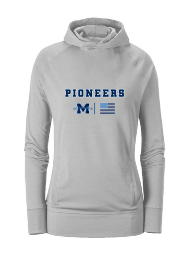 Millbrook Pioneers Team Colors Flag Women's Hoodie