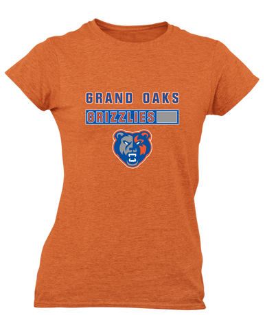 Grand Oaks Grizzlies Mascot #7 Women's SS T-Shirt