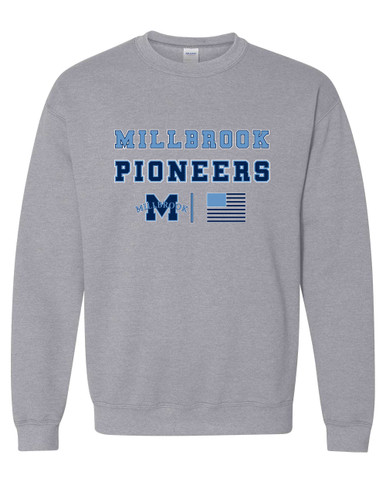 Millbrook Pioneers Spirit Flag Men's Sweatshirt