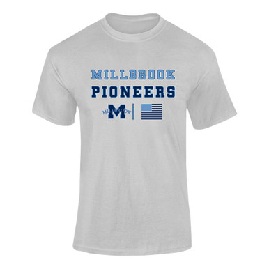 Millbrook Pioneers Spirit Flag Men's SS T-Shirt
