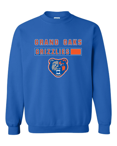 Grand Oaks Grizzlies Mascot #7 Men's Sweatshirt