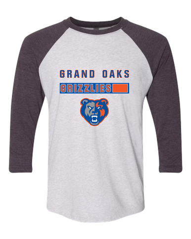 Grand Oaks Grizzlies Mascot #7 Men's Baseball T-Shirt