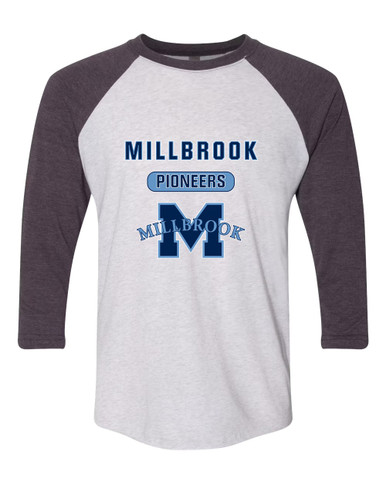 Millbrook Pioneers Mascot #3 Women's Baseball T-Shirt