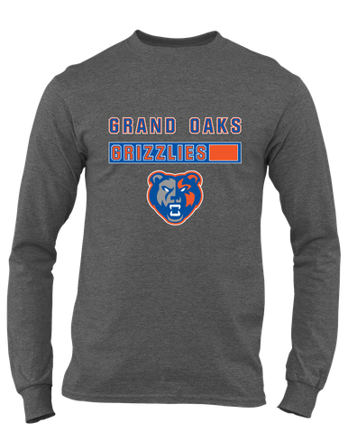 Grand Oaks Grizzlies Mascot #7 Men's Premium LS T-Shirt