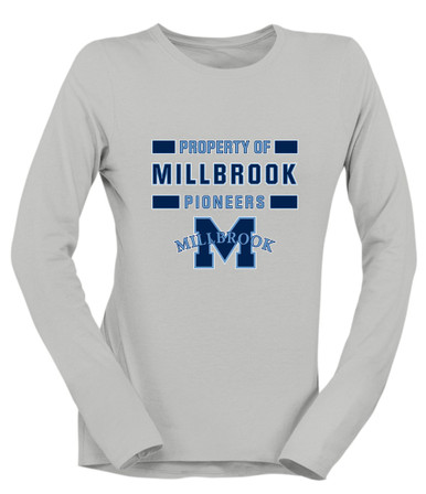 Millbrook Pioneers Property Of Women's Premium LS T-Shirt