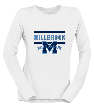 Millbrook Pioneers Mascot #4 Women's Premium LS T-Shirt