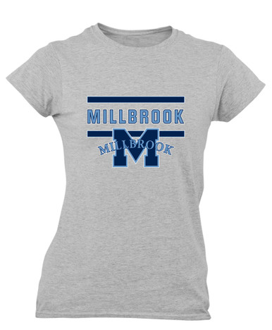 Millbrook Pioneers Mascot #4 Women's Premium SS T-Shirt