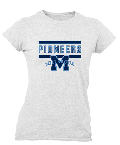 Millbrook Pioneers Mascot #5 Women's Premium SS T-Shirt