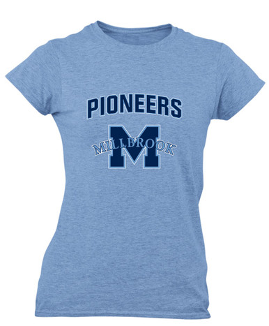 Millbrook Pioneers Mascot #6 Women's SS T-Shirt
