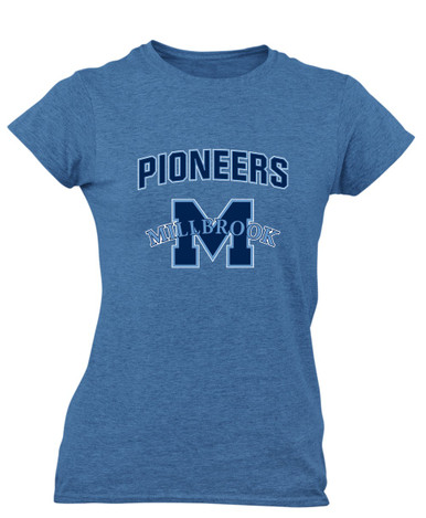 Millbrook Pioneers Mascot #6 Women's Premium SS T-Shirt